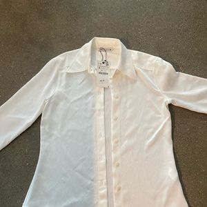 Zara button down white
